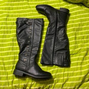 Wide calf Black Boots